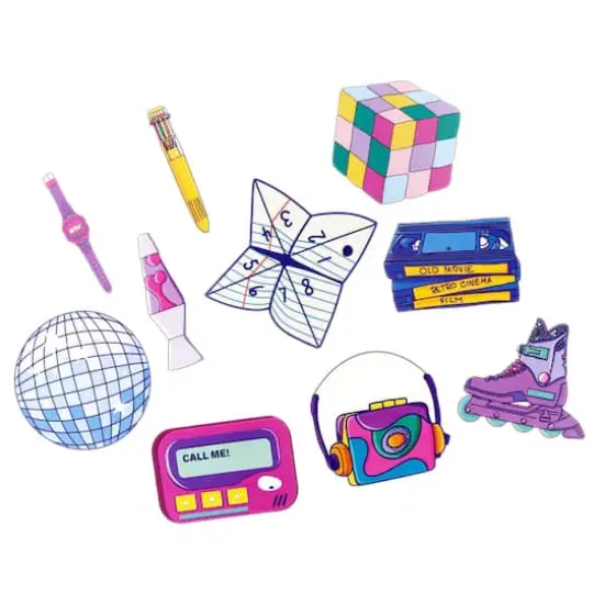 Vinyl Diecut Retro Sticker Set by Recollections&trade; {4}