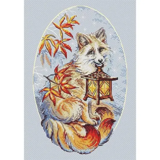 LetiStitch Kitsune Counted Cross Stitch Kit {1}