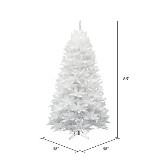 8.5ft. Unlit Sparkle White Spruce Artificial Christmas Tree {5}