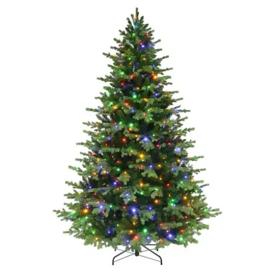 7.5 ft. Pre-Lit Chatham Fir Artificial Christmas Tree, Dual-Color LED Lights {3}