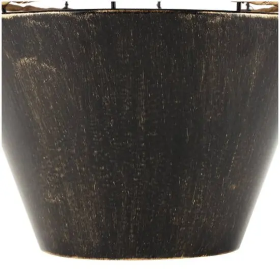 18" Brown Seagrass Handmade Twisted Vase {4}