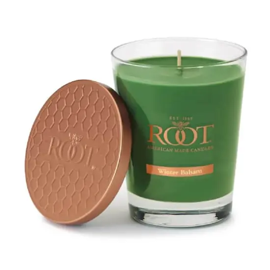 Root Candles 10.5oz. Large Scented Honeycomb Veriglass Jar Candle Winter Balsam {1}