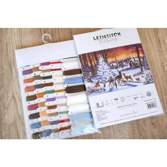 Letistitch Christmas Wood Counted Cross Stitch Kit {7}