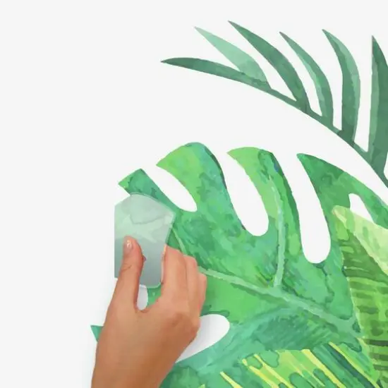 RoomMates Watercolor Tropical Leaves Peel & Stick Giant Decals {6}
