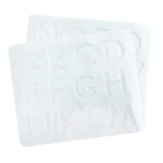 American Crafts&trade; Color Pour Resin Alphabet Mold {6}