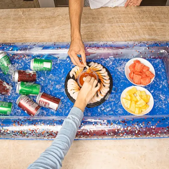 PoolCandy Stars & Stripes Glitter Buffet Cooler {1}