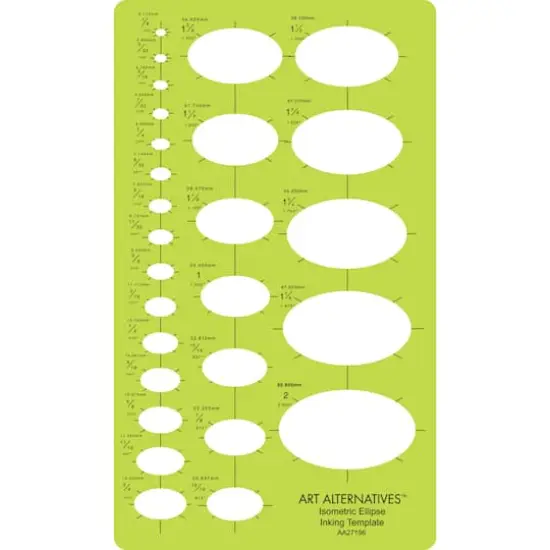 Art Alternatives Professional Isometric Ellipse Template {1}