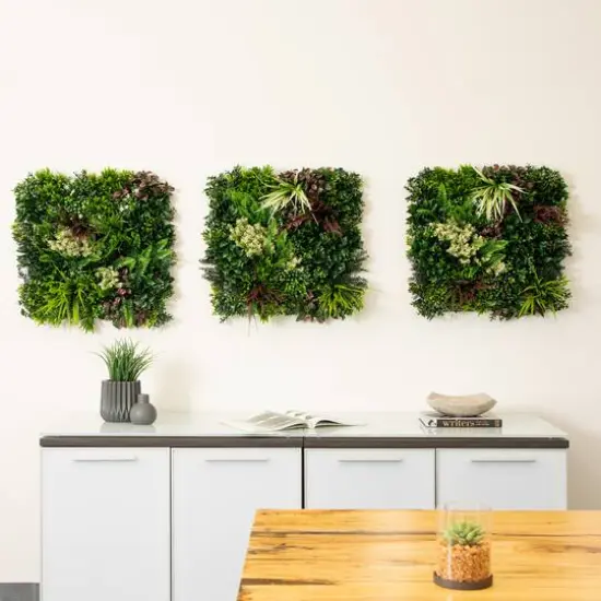 20" Corfu Island Artificial Living Wall Panels, 3ct. {10}