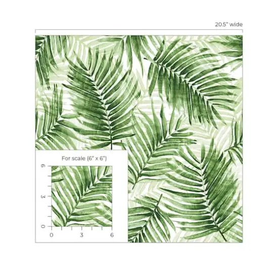 Tommy Bahama Escape Route Peel & Stick Wallpaper Aloe {6}