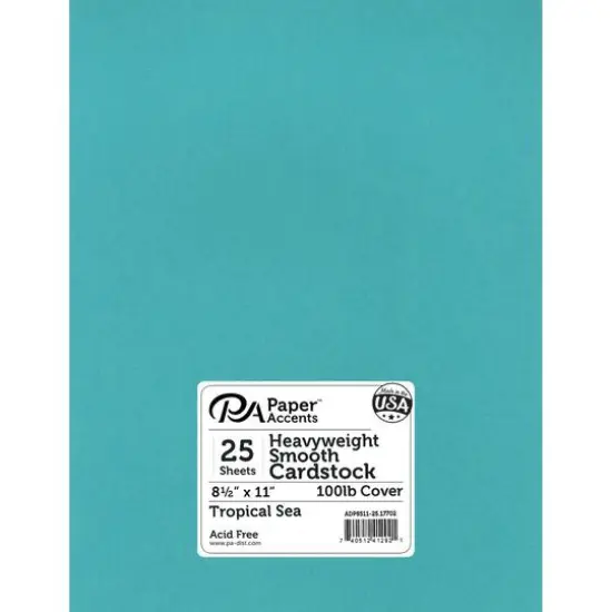 PA Paper™ Accents 8.5" x 11" 100lb. Smooth Cardstock, 25 Sheets White Smoke {2}
