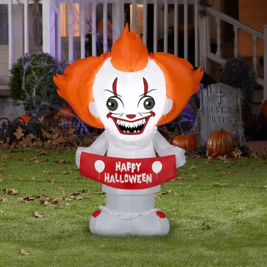 5ft. Airblown&reg; Inflatable Halloween Warner Brothers&reg; Pennywise {3}