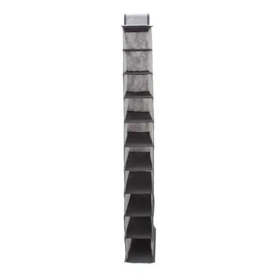Simplify 10 Shelf Shoe Organizer Dark Gray {6}