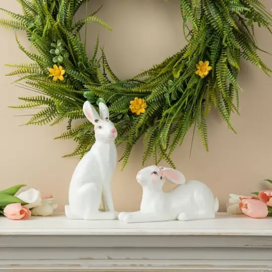 Glitzhome&reg; Easter Bunny Table D&eacute;cor Set {3}