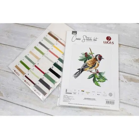 Luca-s Goldfinch Bird Counted Cross Stitch Kit {7}