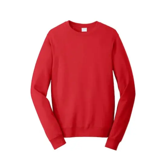 Port & Company® Fan Favorite™ Fleece Crewneck Sweatshirt Bright Red {1}