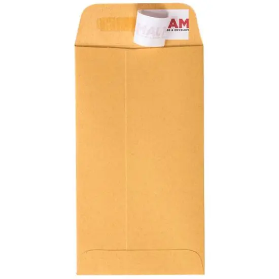 JAM Paper Brown Kraft Manila Coin Business Recycled Envelopes {3}