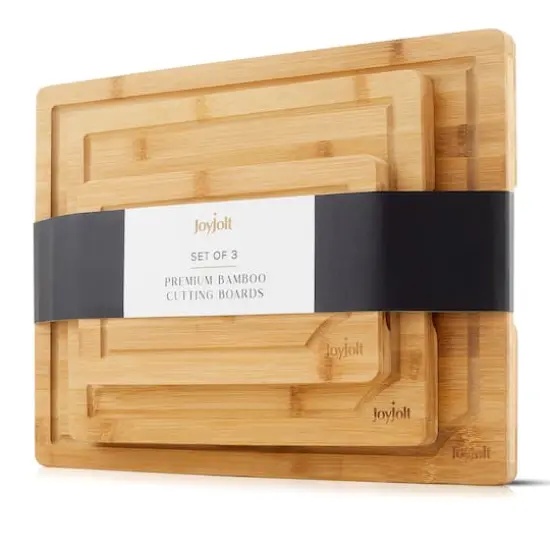 JoyJolt&reg; 3-Piece Bamboo Cutting Board Set {8}