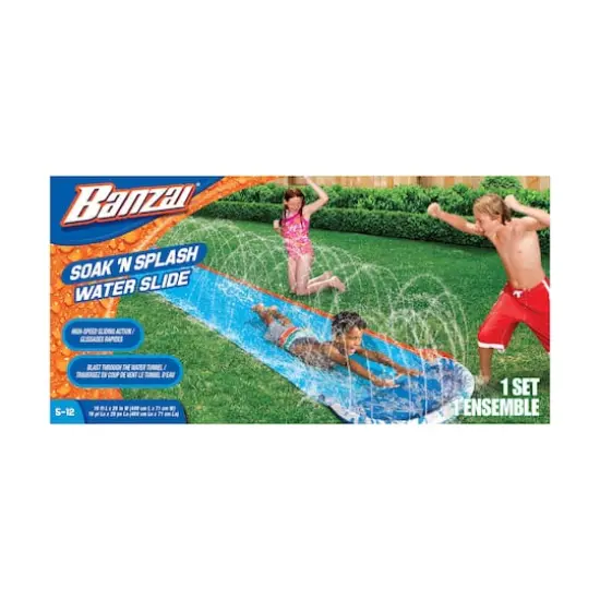 Banzai&reg; 16ft. Soak 'N Splash Water Slide&trade; {4}