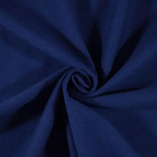 Fabric Merchants Solid Cotton Jersey Knit Fabric Dark Blue {1}