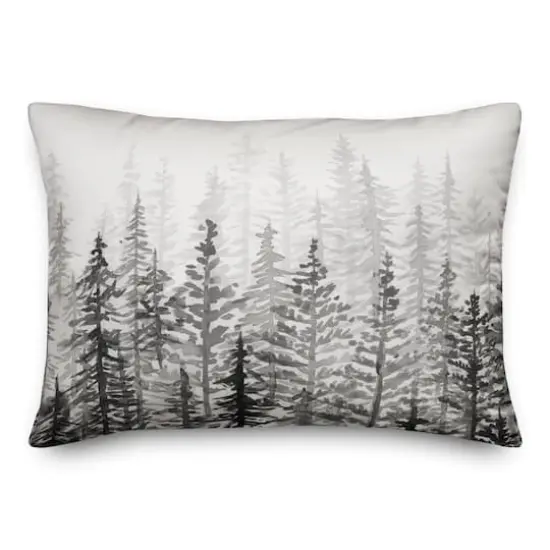Watercolor Trees 14x20 Throw Pillow {1}