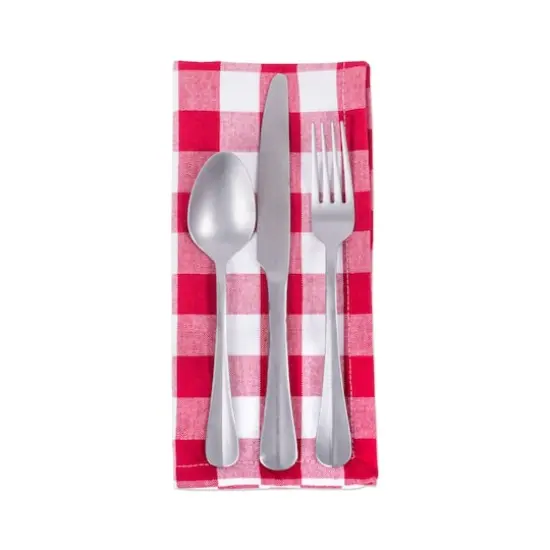 DII&reg; Red & White Checkers Napkin, 6ct. {4}