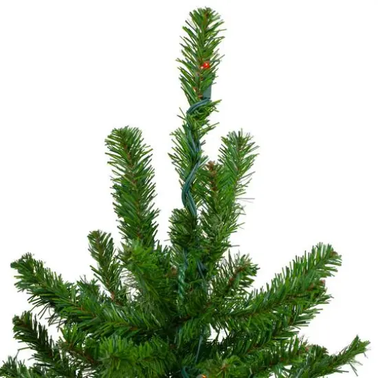 3ft. Pre-Lit Alpine Artificial Christmas Tree, Multicolor Lights {5}