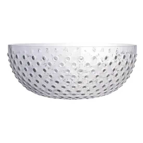 Hello Honey&reg; 12" Clear Hobnail Round Glass Serving Bowl {6}