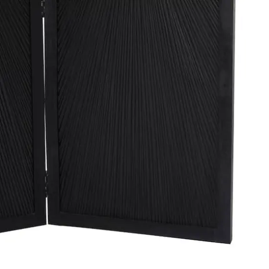 Black Mango Wood Contemporary Room Divider Screen, 70" x 59" {5}