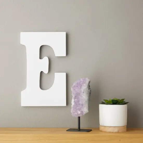 9" White MDF Whimsy Letter by Make Market&reg; E {3}