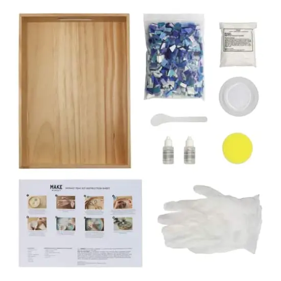 10" x 14" Blue Wave Mosaic Tray Kit by Make Market&reg; {3}