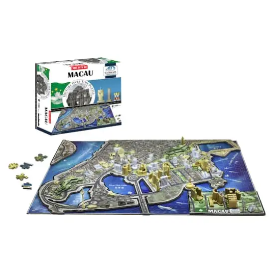 4D&trade; Cityscape Macau, China History Over Time Puzzle&trade; {3}