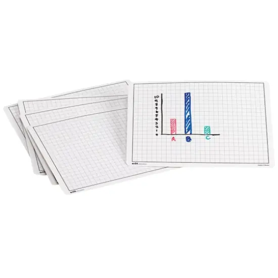 Didax Write-On Wipe-Off Graphing Mats, 10ct. {1}