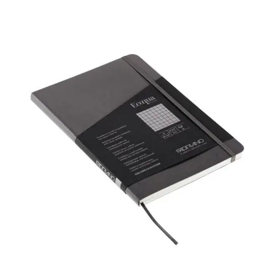 Fabriano&reg; EcoQua Plus A5 Graph Stitch-Bound Notebook Gray {6}