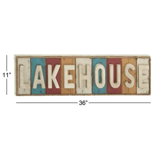 Lakehouse Wood Sign Wall Decor {8}