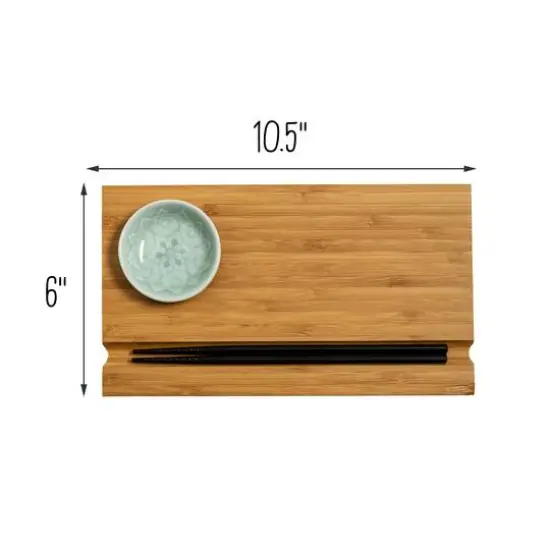 Honey Can Do Joyce Chen Burnished Bamboo Sushi Board Set {7}