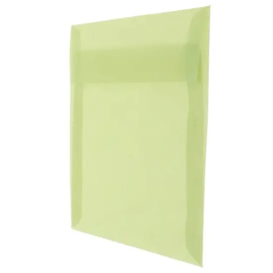 JAM Paper 6" x 6" Translucent Vellum Invitation Envelopes, 25ct. Leaf Green {4}