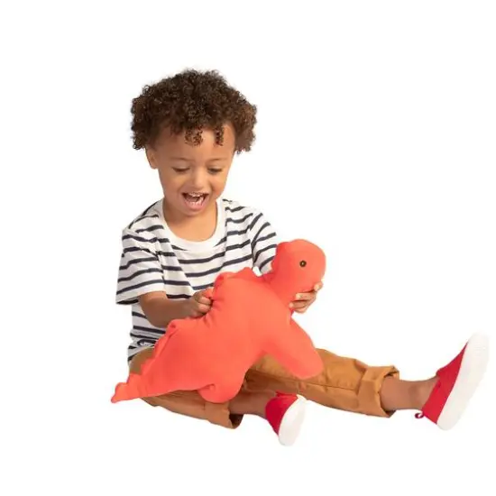 Manhattan Toy&reg; Velveteen Gummy Dino Stegosaurus Stuffed Animal {6}