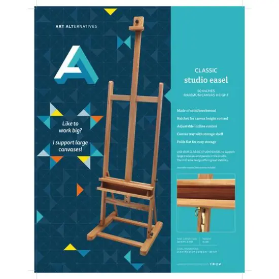 Art Alternatives Classic Studio Easel {5}