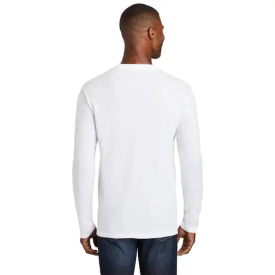 Port & Company® Fan Favorite™ Long Sleeve Blend T-Shirt White {6}