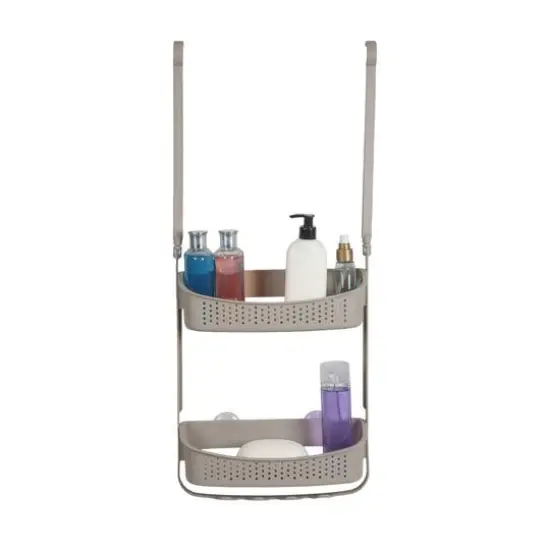 Bath Bliss 2 Way Convertible Shower Caddy Taupe {4}
