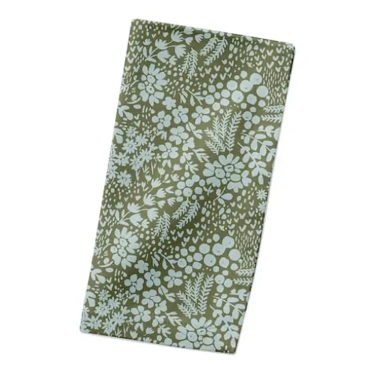 Dainty Floral Cotton Twill Napkin Green {3}