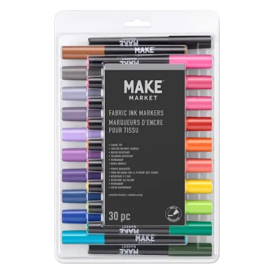 Chisel Tip Fabric Ink Markers by Make Market&reg; {5}