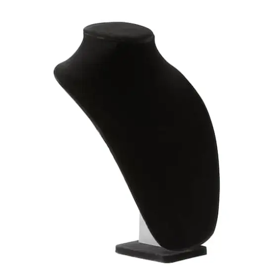 12" Black Velvet 3D Necklace Stand by Bead Landing&trade; {1}