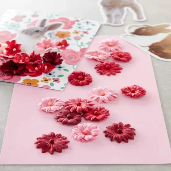 Recollections&trade; Signature Floral Embellishments Red {4}