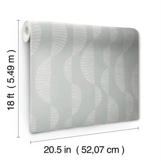 RoomMates Gray Seychelles Wave Peel & Stick Wallpaper {8}