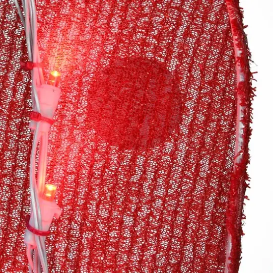 4ft. 2D Vintage Vegas Santa Stop Here Sign with Cool White, Warm White & Red Flowing UL LED Lights {4}