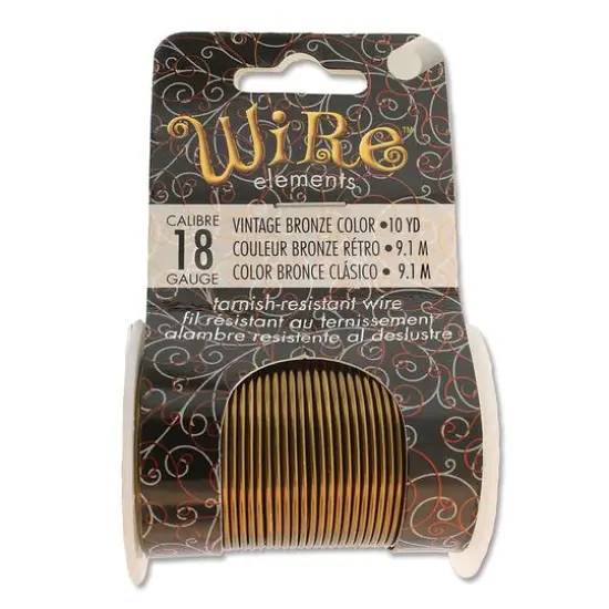 The Beadsmith® Wire™ Elements 18 Gauge Tarnish-Resistant Wire Antique Copper {2}