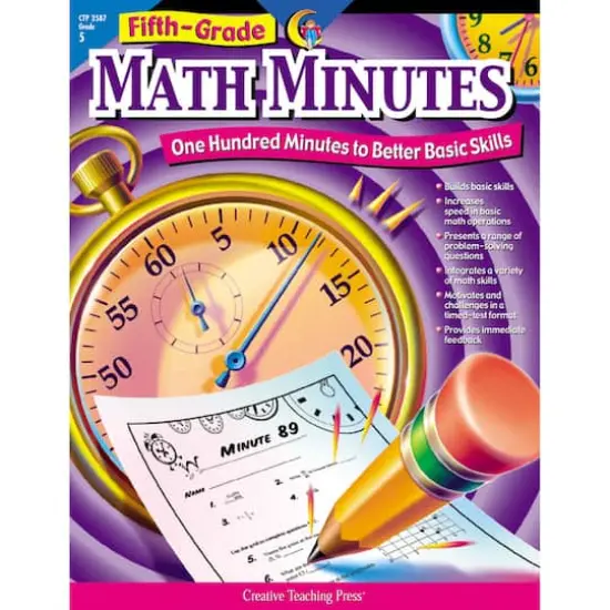 Creative Teaching Press&reg; Math Minutes Workbook, Grade 5 {1}