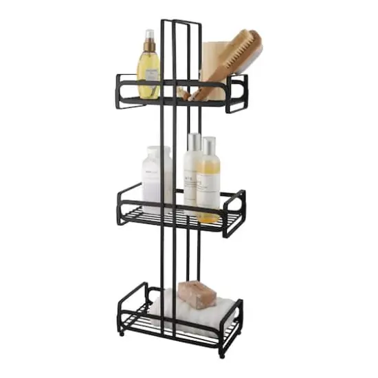 Elle D&eacute;cor Noir Black 3 Tier Spa Tower {3}