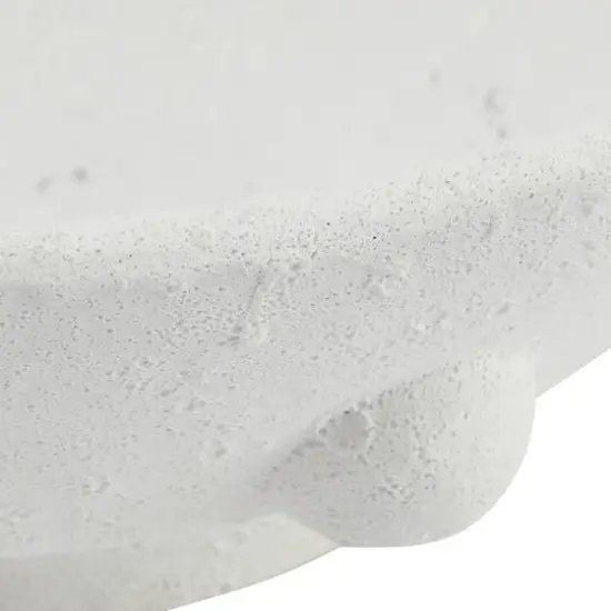 Hello Honey&reg; 11" White Decorative Terra Cotta Bowl with Raised Dot Design {3}